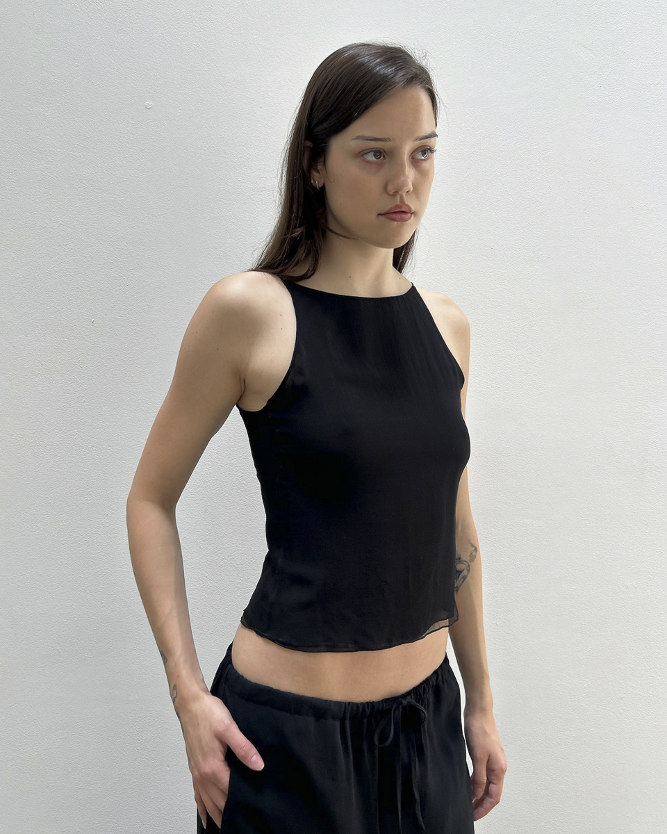 Emporio Armani Sheer Silk Top