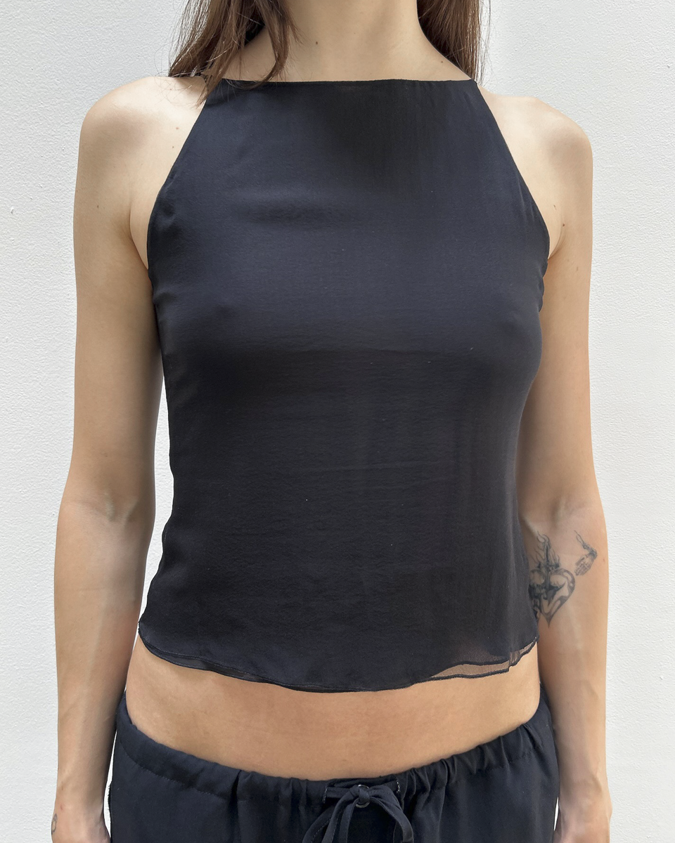 Emporio Armani Sheer Silk Top