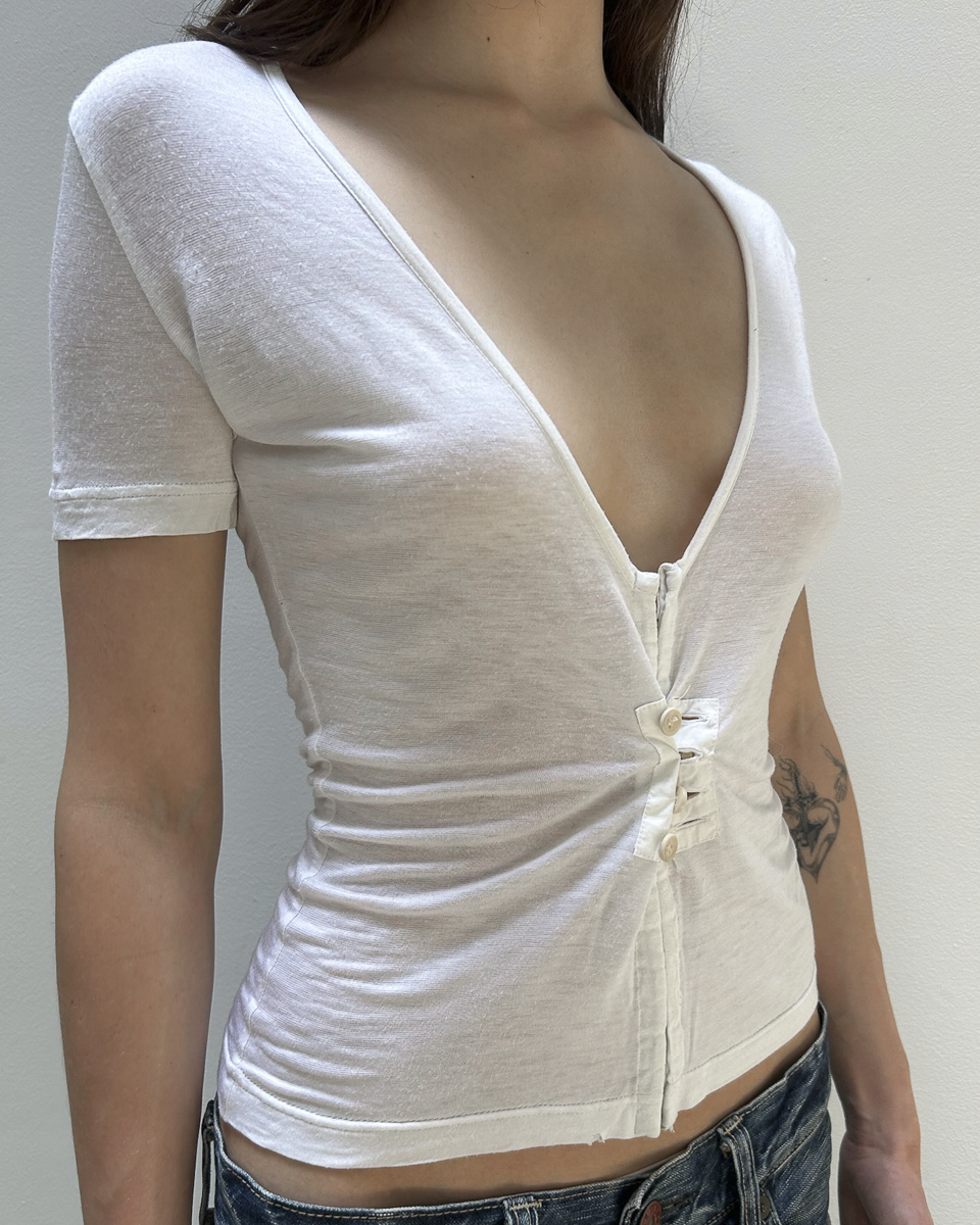 Dirk Bikkembergs Hook & Eye Top