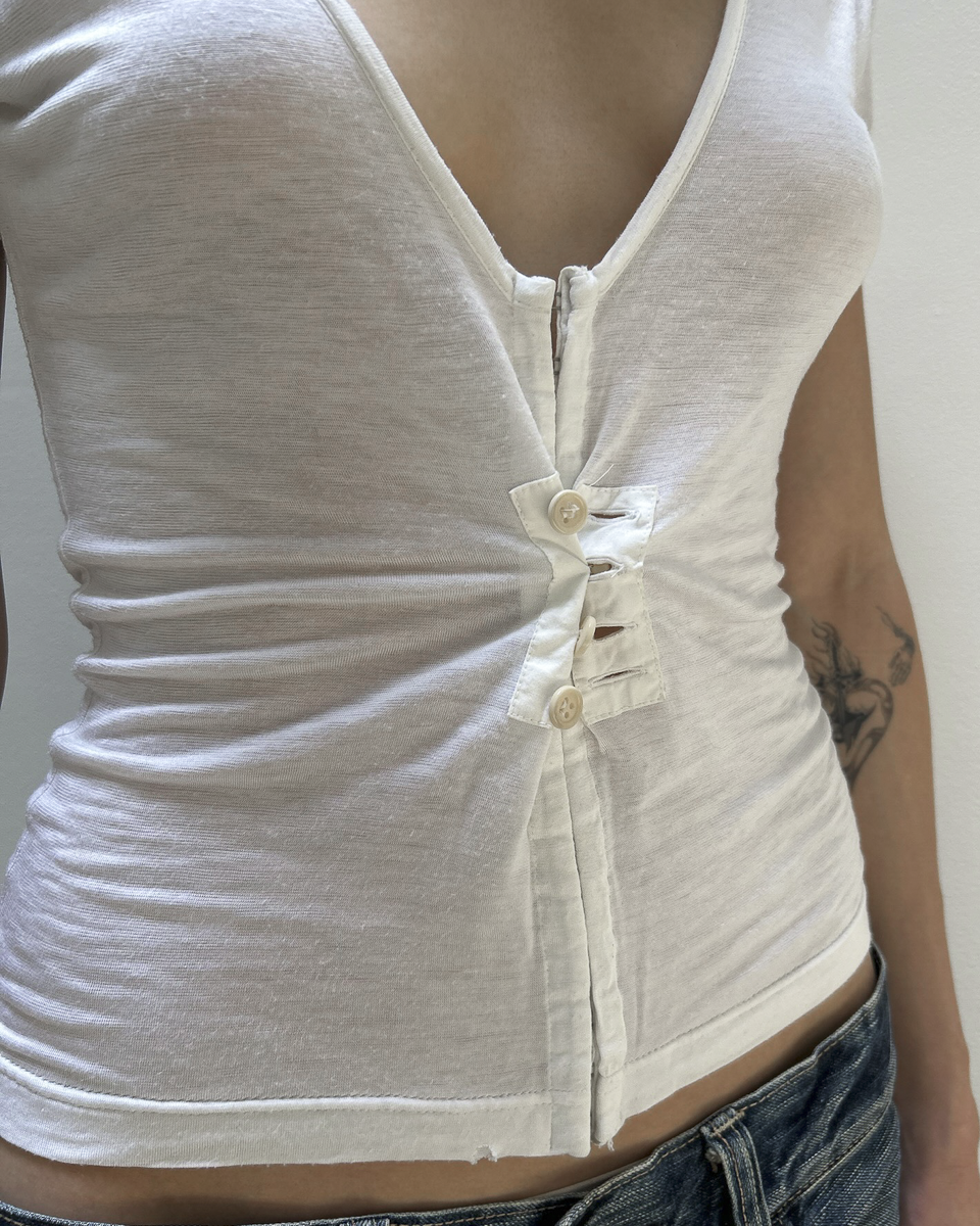 Dirk Bikkembergs Hook & Eye Top