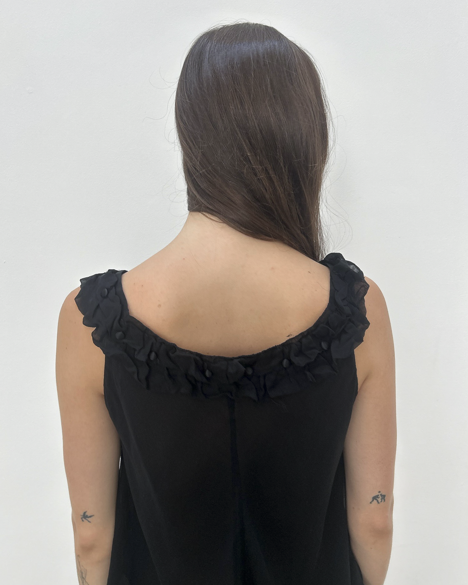 Robert Rodriguez Silk Ruffle Blouse