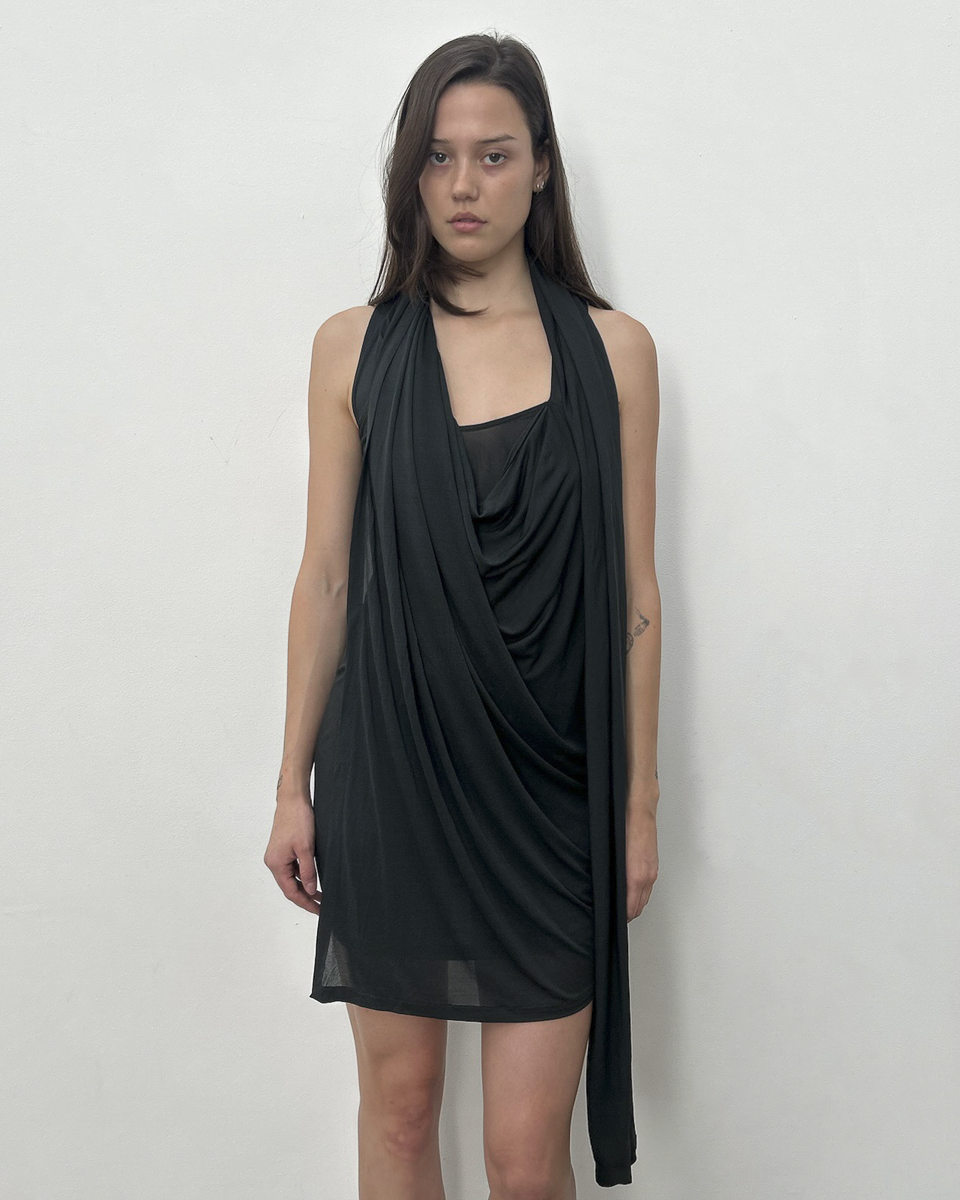 Donna Karan SS2007 Multi-Way Draped Dress