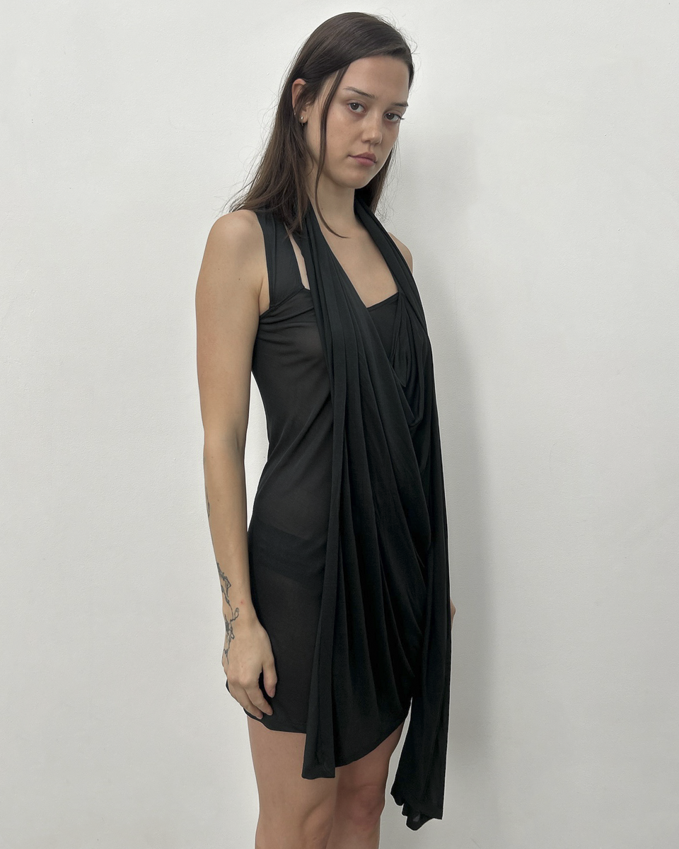 Donna Karan SS2007 Multi-Way Draped Dress