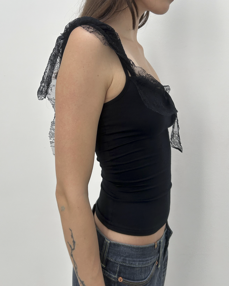 Marcel Marongiu SS2002 Lace Trim Top