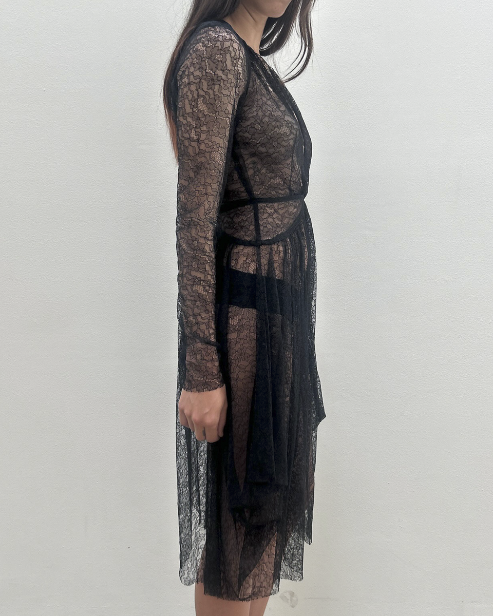 Antonio Berardi Sheer Lace Dress