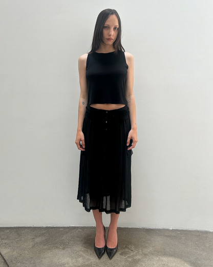 Tricot Comme des Garçons 2006 Sheer Embellished Skirt