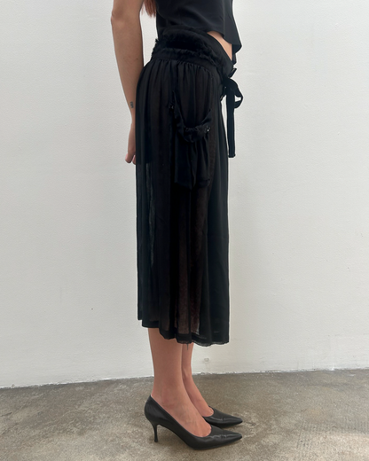 Tricot Comme des Garçons 2006 Sheer Embellished Skirt