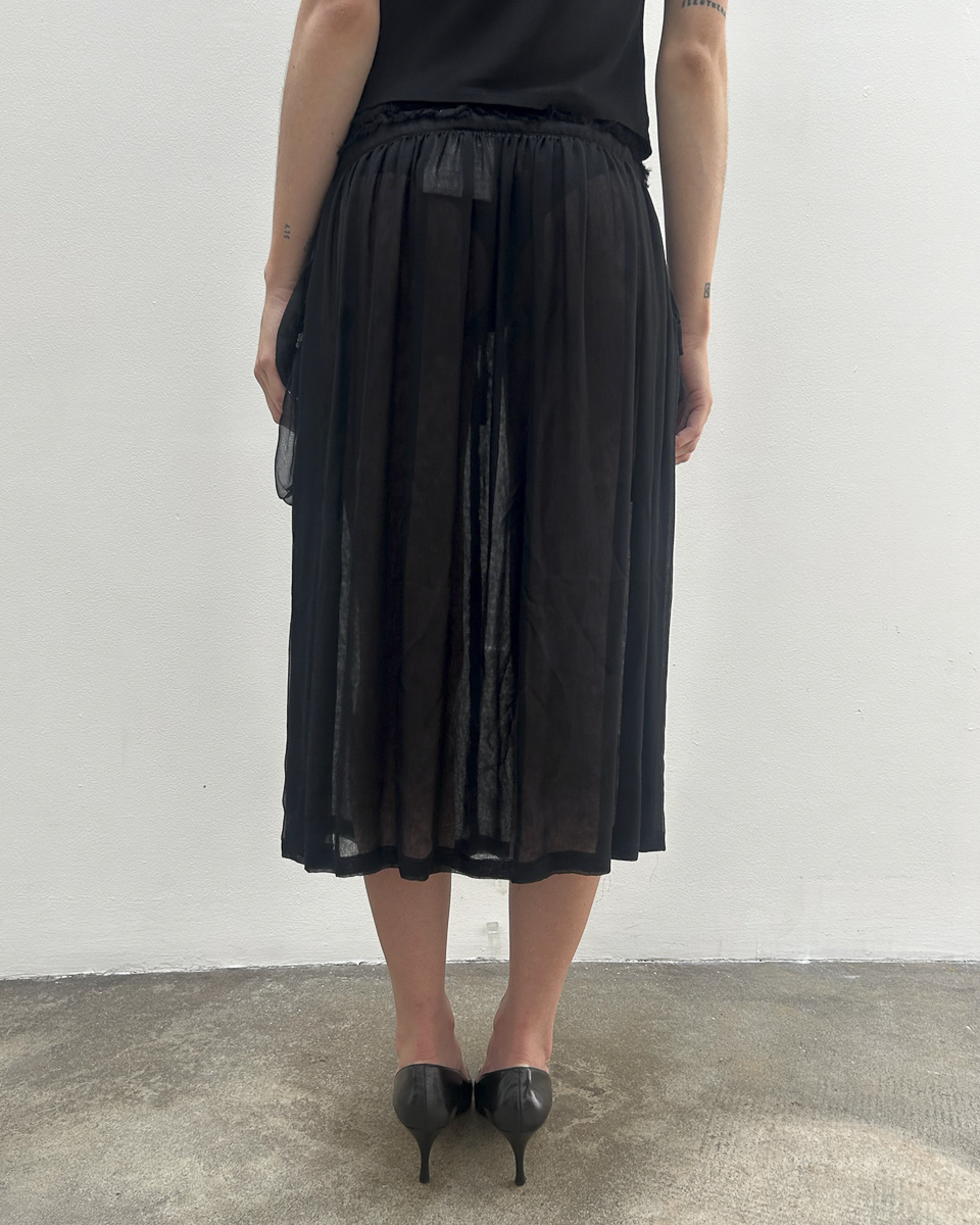 Tricot Comme des Garçons 2006 Sheer Embellished Skirt