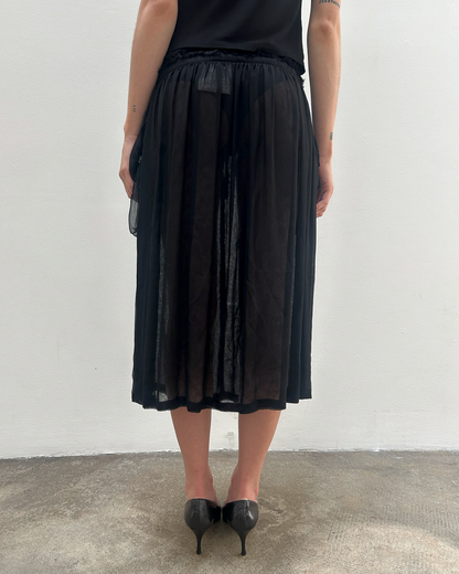 Tricot Comme des Garçons 2006 Sheer Embellished Skirt