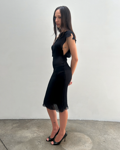 Alessandro Dell'Acqua Sheer Asymmetrical Dress
