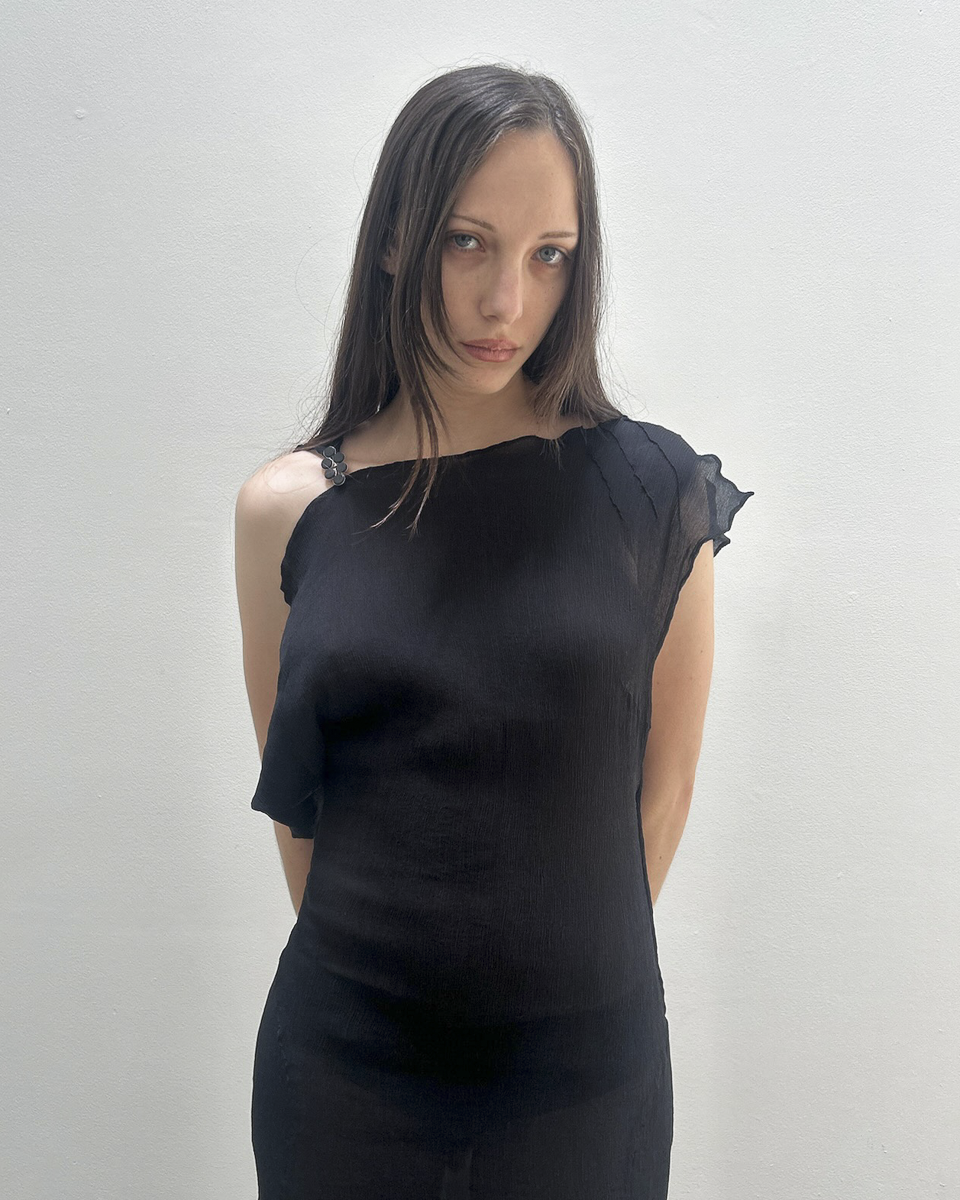Alessandro Dell'Acqua Sheer Asymmetrical Dress