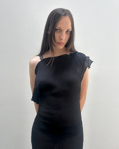 Alessandro Dell'Acqua Sheer Asymmetrical Dress