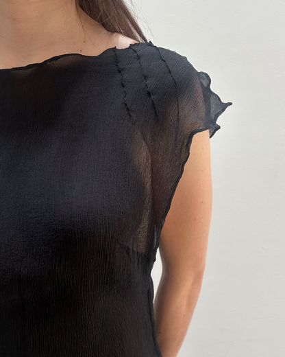Alessandro Dell'Acqua Sheer Asymmetrical Dress