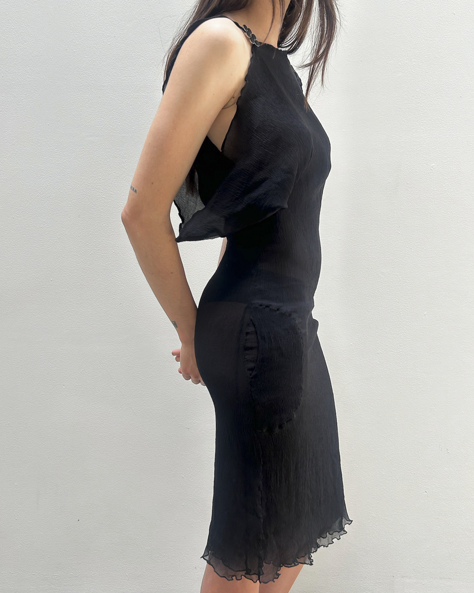Alessandro Dell'Acqua Sheer Asymmetrical Dress