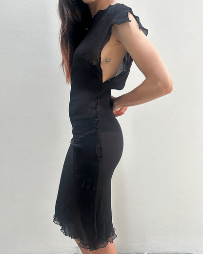 Alessandro Dell'Acqua Sheer Asymmetrical Dress