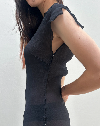 Alessandro Dell'Acqua Sheer Asymmetrical Dress