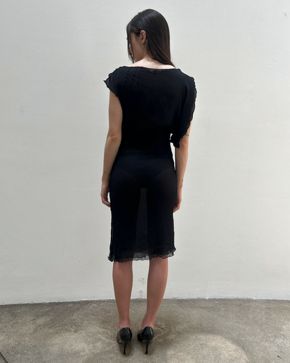 Alessandro Dell'Acqua Sheer Asymmetrical Dress