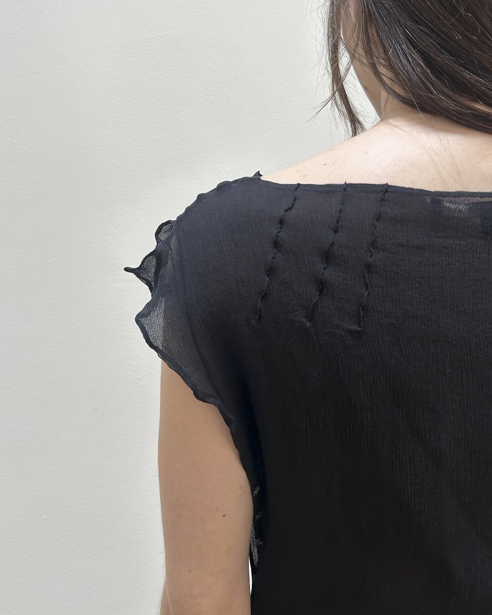 Alessandro Dell'Acqua Sheer Asymmetrical Dress