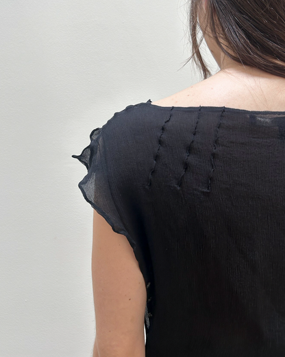 Alessandro Dell'Acqua Sheer Asymmetrical Dress