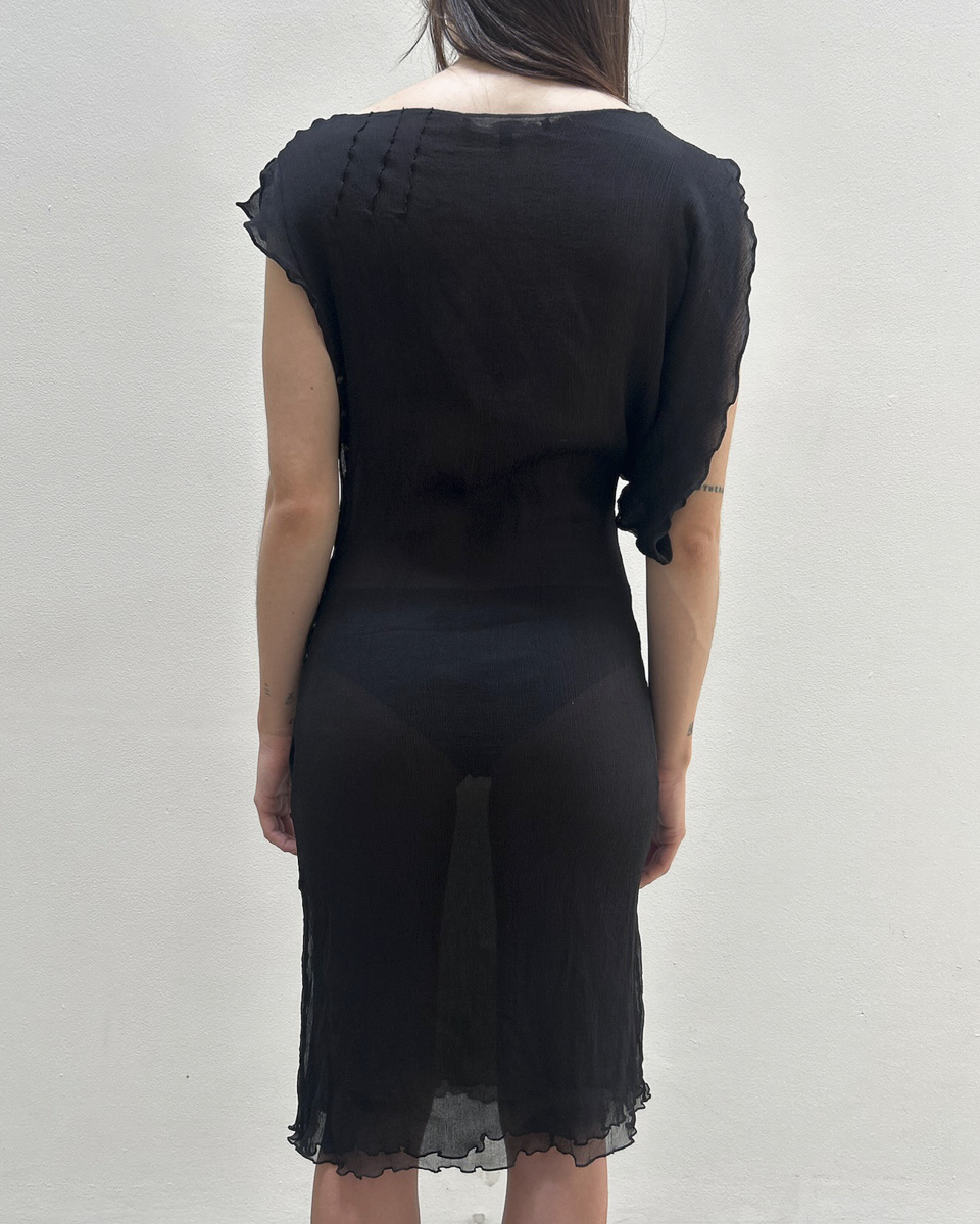 Alessandro Dell'Acqua Sheer Asymmetrical Dress
