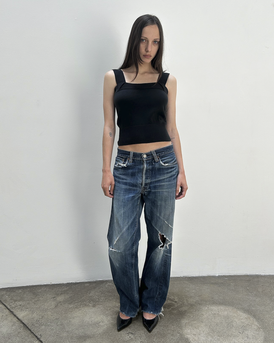 Sugar Cane Distressed Denim