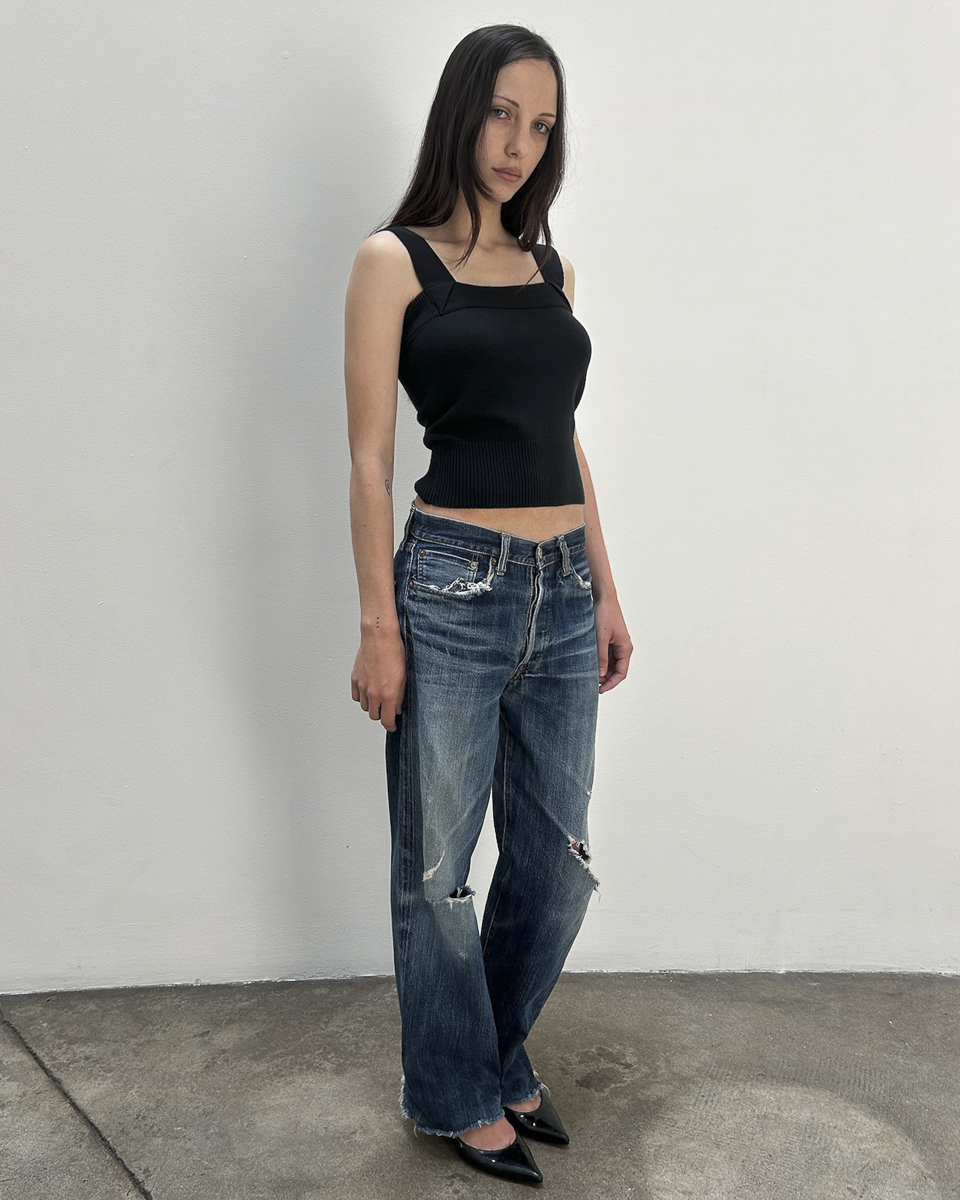 Sugar Cane Distressed Denim