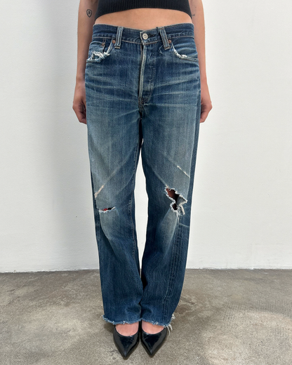Sugar Cane Distressed Denim