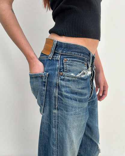 Sugar Cane Distressed Denim