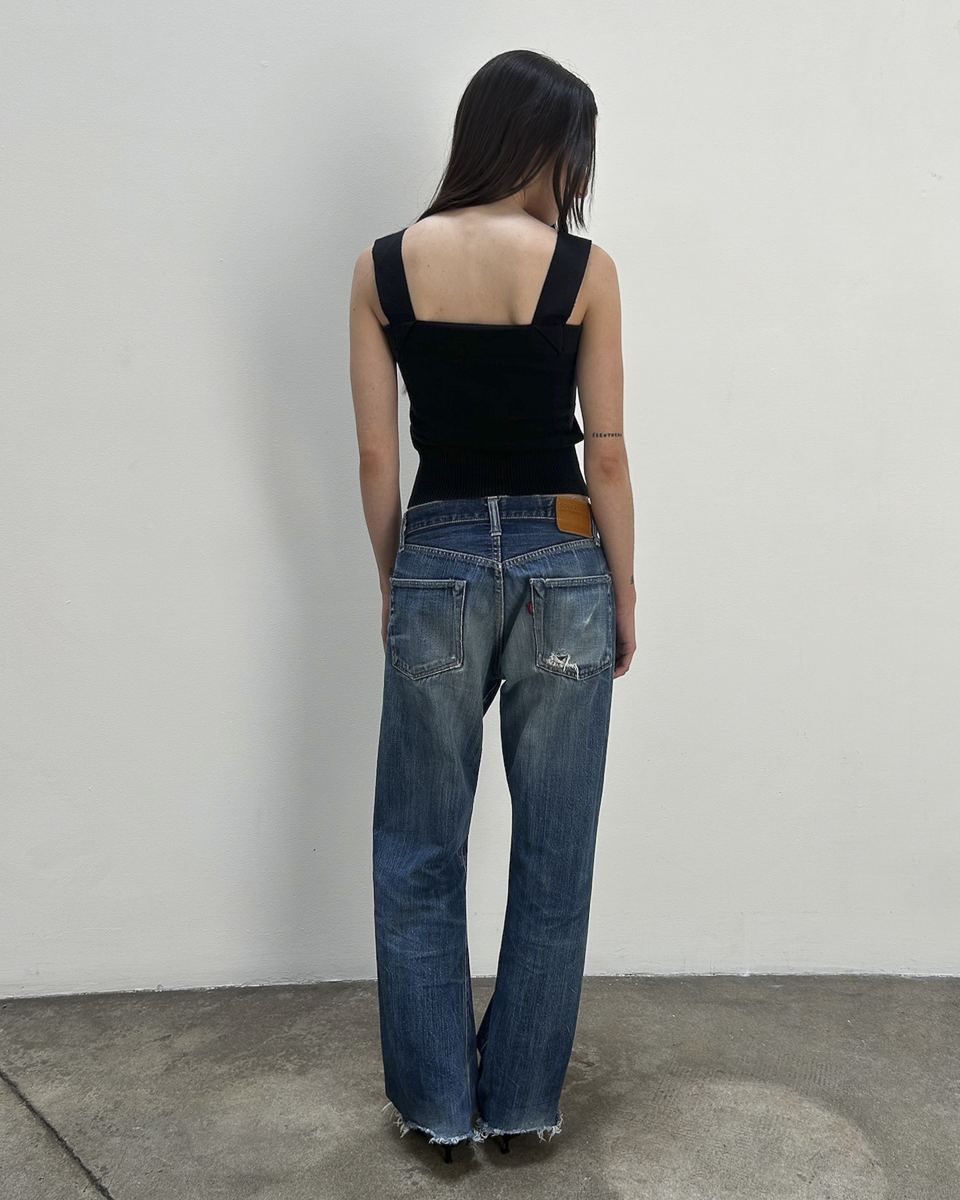 Sugar Cane Distressed Denim