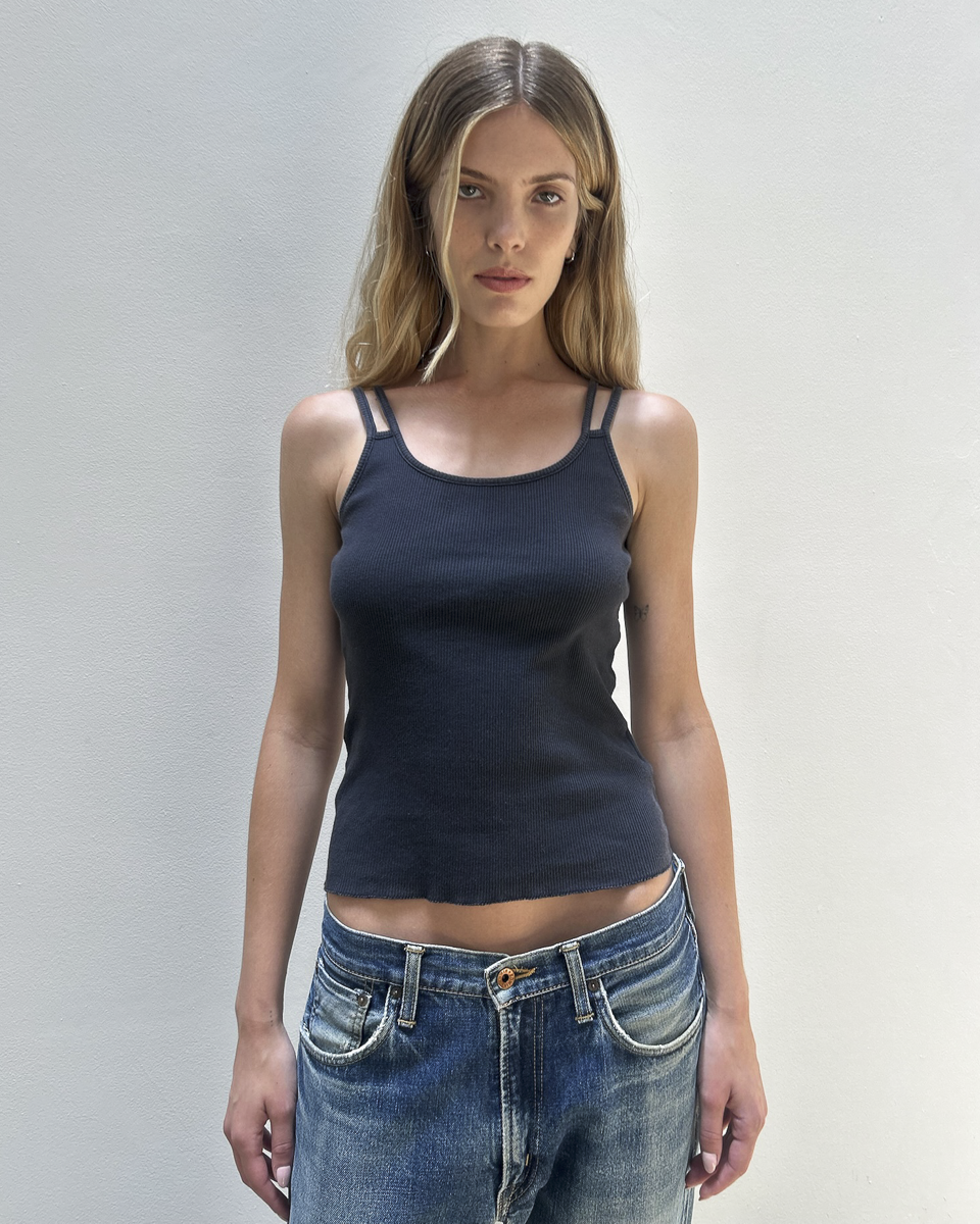 MM6 Maison Margiela SS2006 Ribbed Tank Top