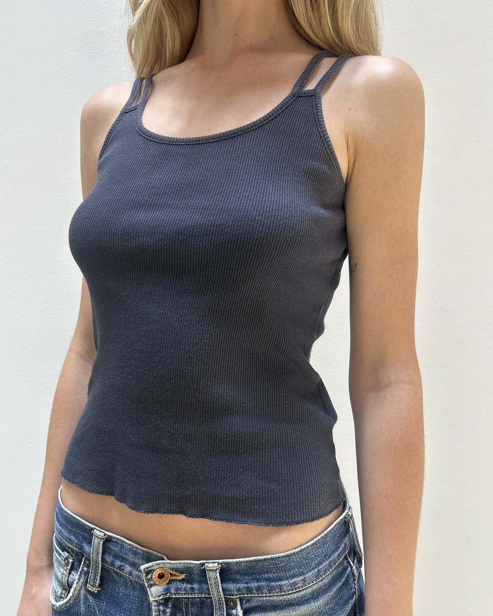 MM6 Maison Margiela SS2006 Ribbed Tank Top