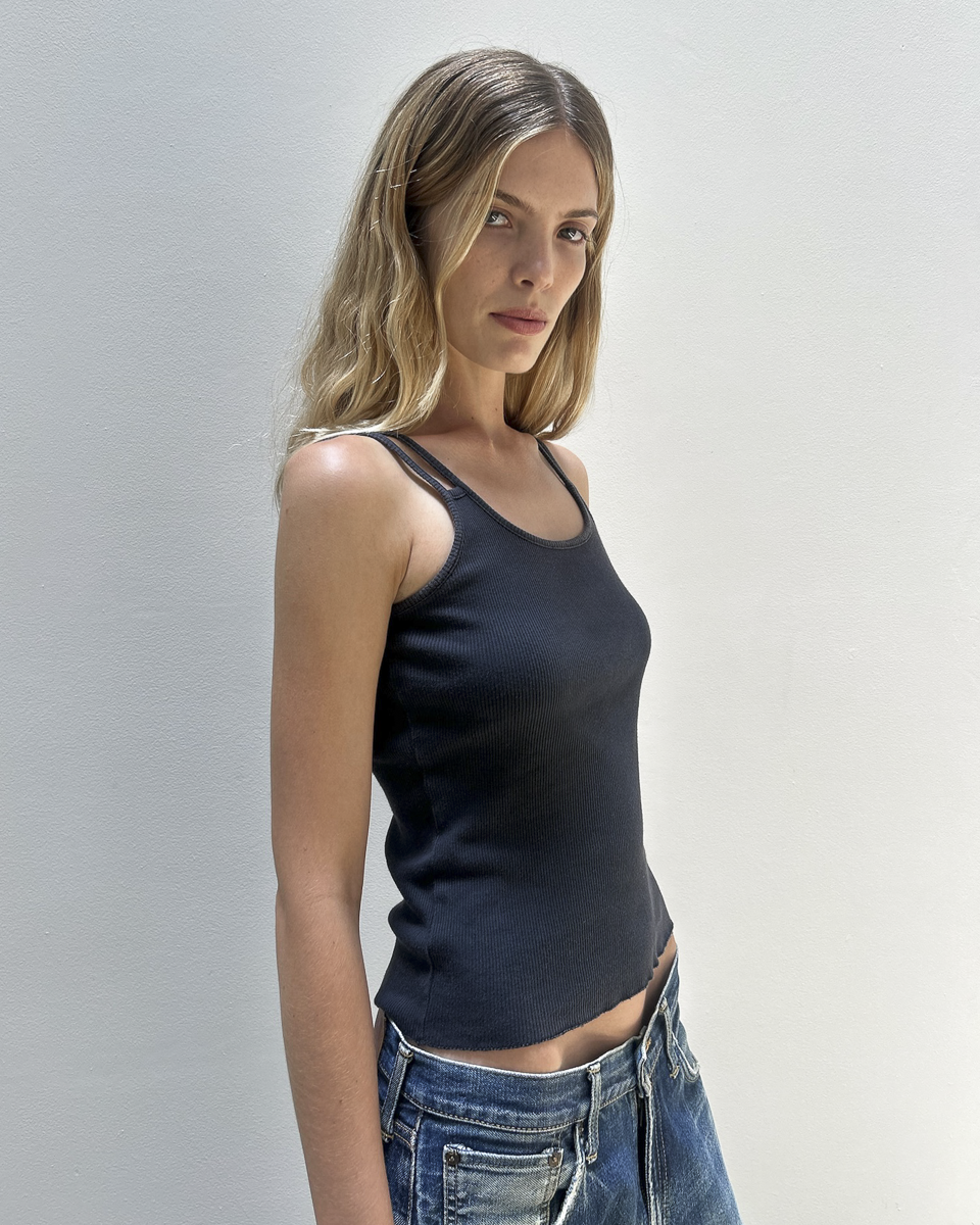 MM6 Maison Margiela SS2006 Ribbed Tank Top