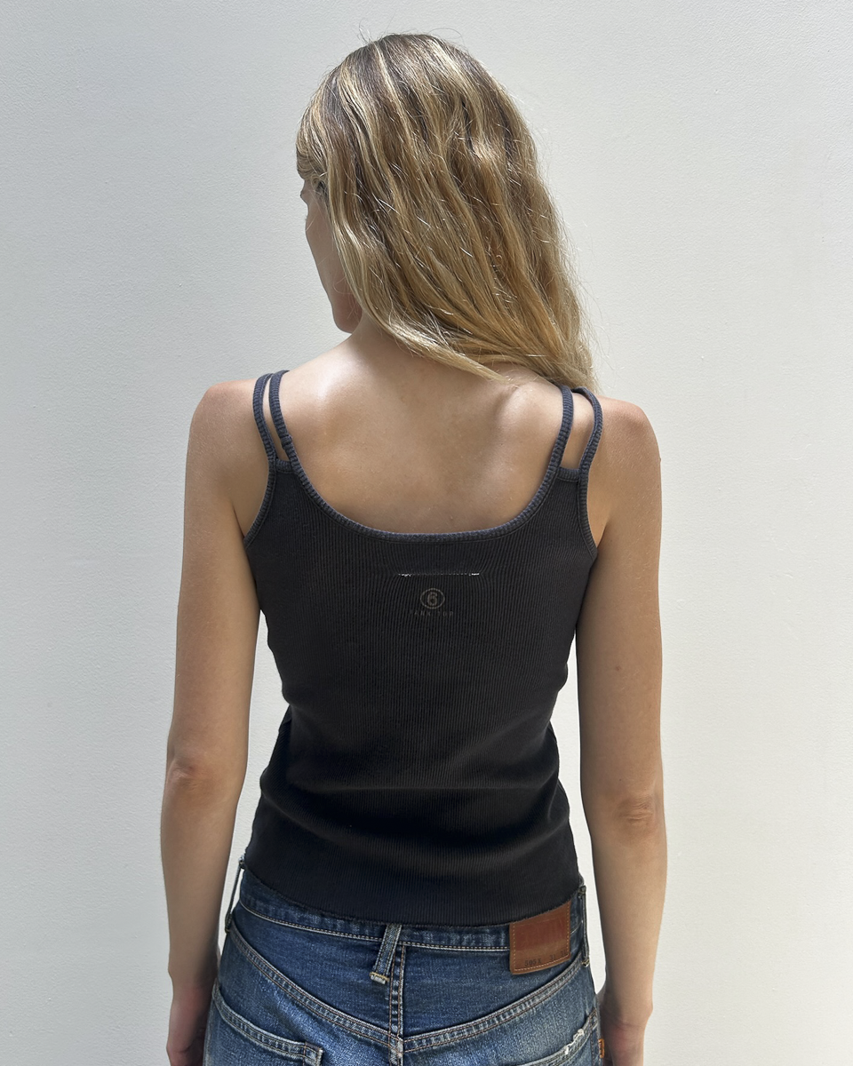 MM6 Maison Margiela SS2006 Ribbed Tank Top