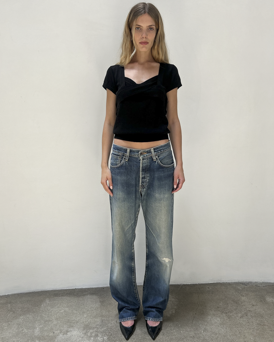 Edwin 505 Selvedge 31/34 Patched Denim