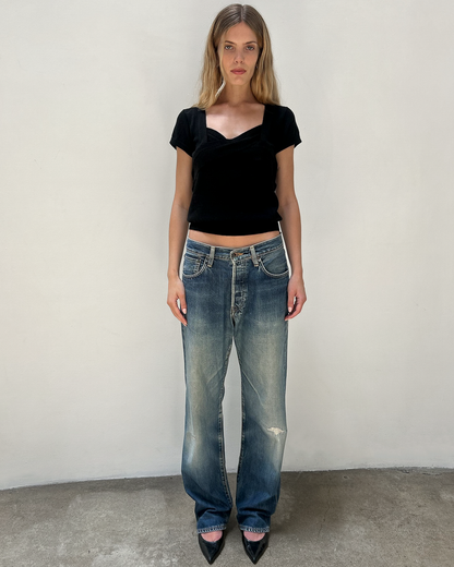 Edwin 505 Selvedge 31/34 Patched Denim
