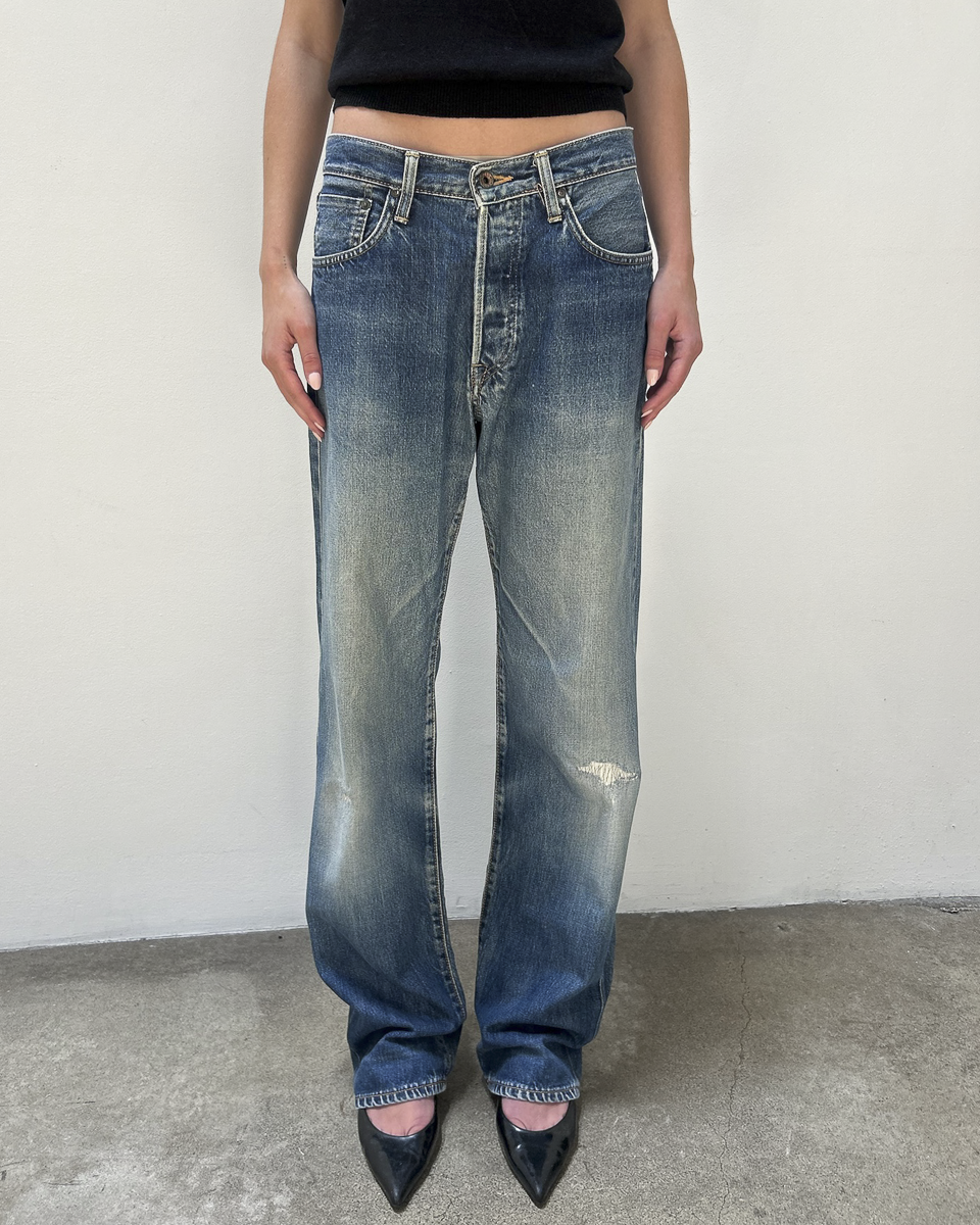 Edwin 505 Selvedge 31/34 Patched Denim