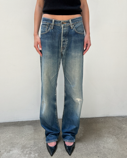 Edwin 505 Selvedge 31/34 Patched Denim