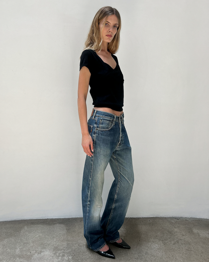Edwin 505 Selvedge 31/34 Patched Denim