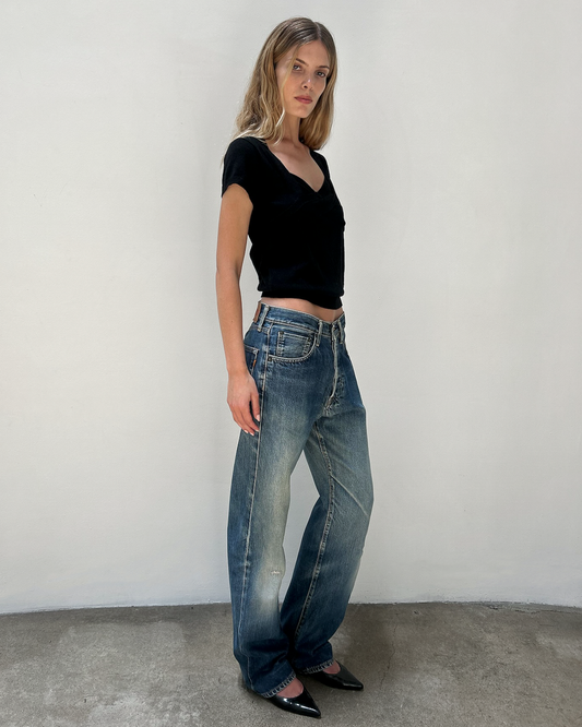 Edwin 505 Selvedge 31/34 Patched Denim