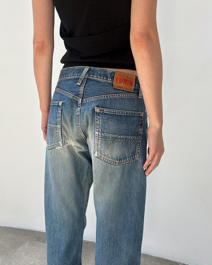 Edwin 505 Selvedge 31/34 Patched Denim