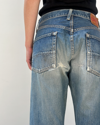 Edwin 505 Selvedge 31/34 Patched Denim