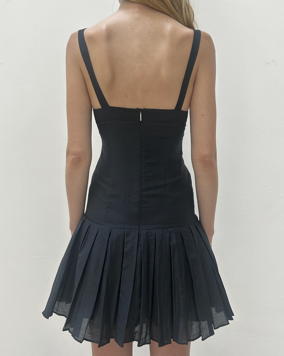 Byblos Pleated Drop-Waist Dress