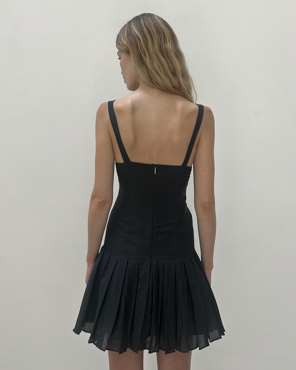 Byblos Pleated Drop-Waist Dress