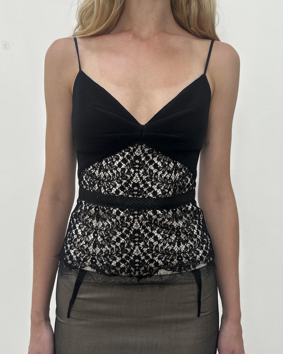 Alessandro Dell'Acqua Lace Top & Skirt Set