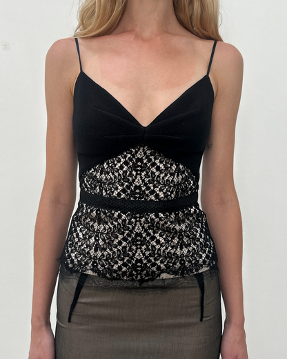 Alessandro Dell'Acqua Lace Top & Skirt Set