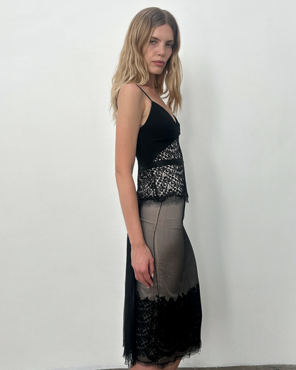 Alessandro Dell'Acqua Lace Top & Skirt Set