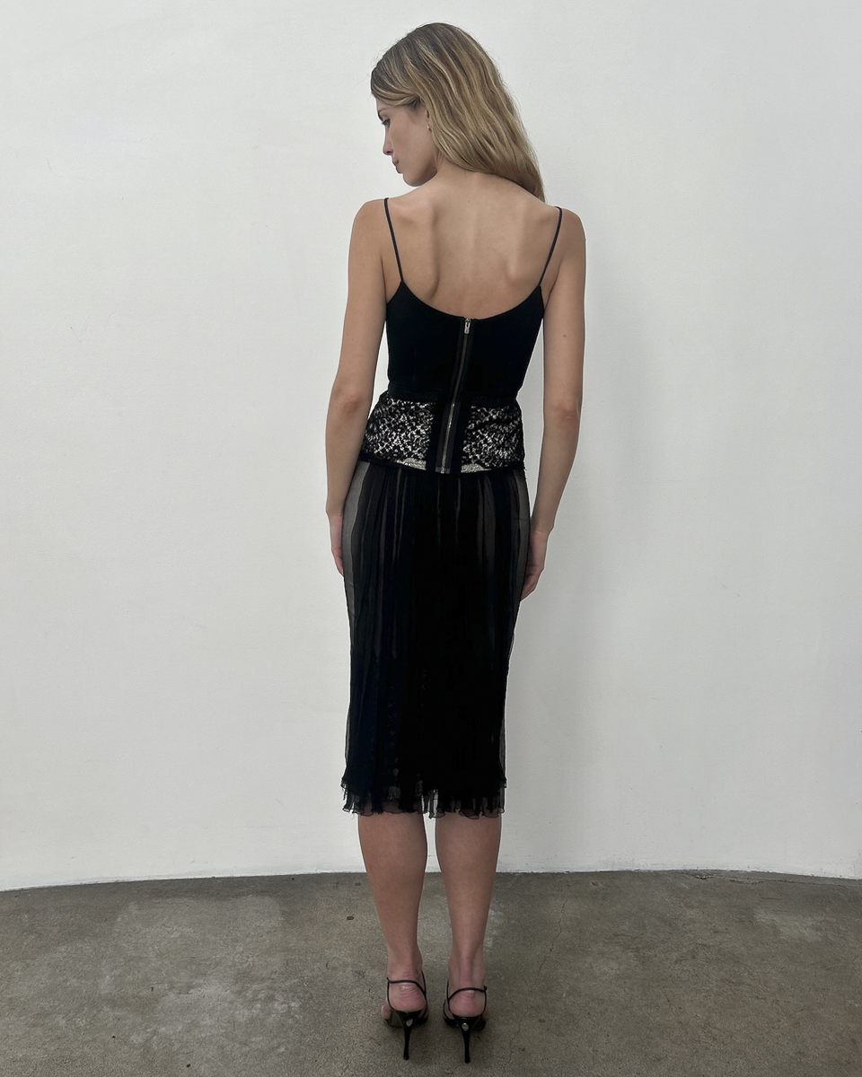 Alessandro Dell'Acqua Lace Top & Skirt Set