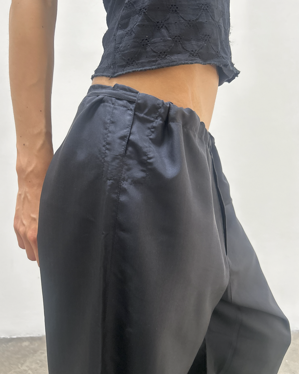 Gucci by Tom Ford SS2001 Silk Drawstring Pants