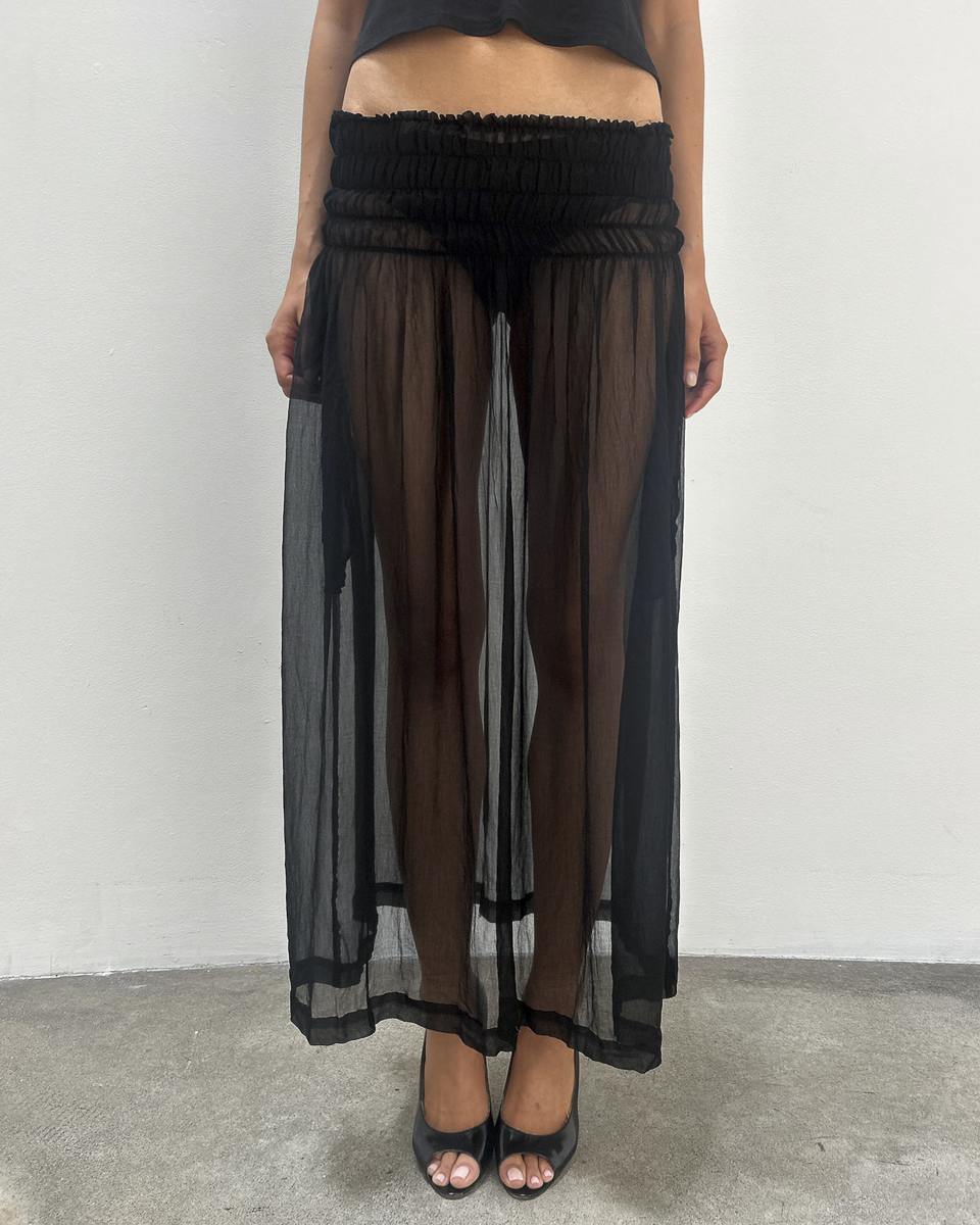 Robe de Chambre Comme des Garçons 1998 Sheer Skirt