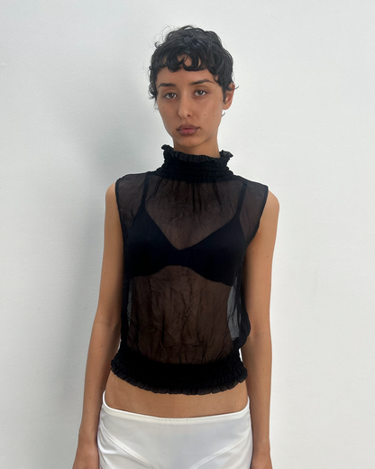 Patrizia Pepe Sheer Halter Neck
